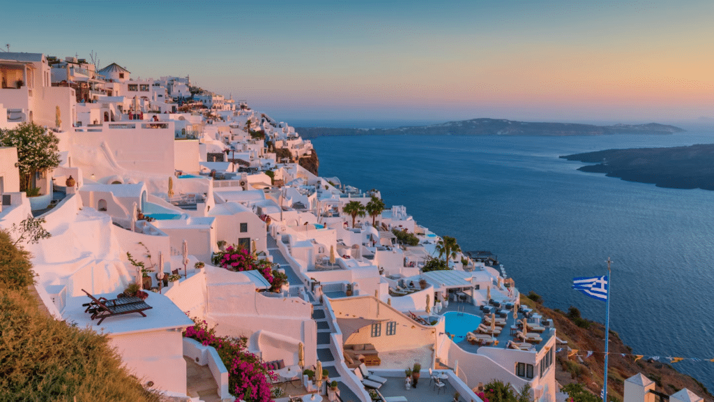 Mind bobbling Sunset at Santorini, Greece