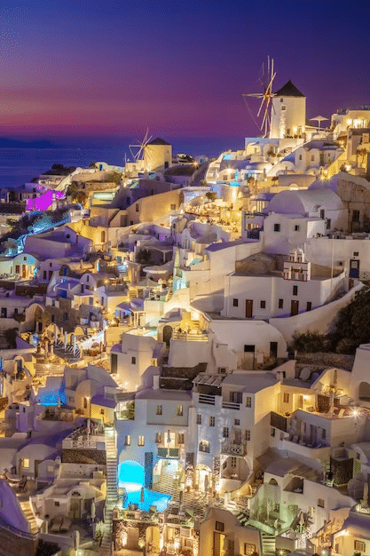 Mind bobbling Sunset at Santorini, Greece